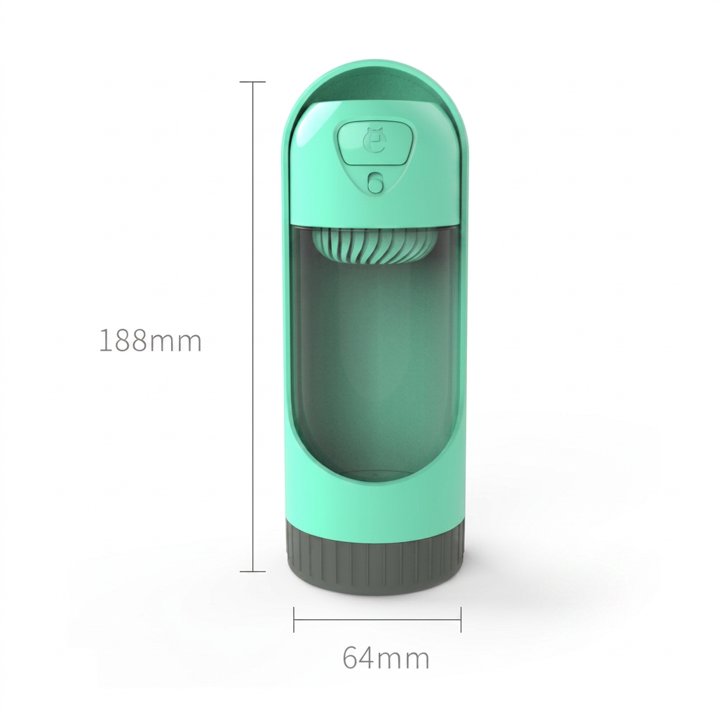 PetSip Pro dimensions: 188 mm tall, 64 mm wide